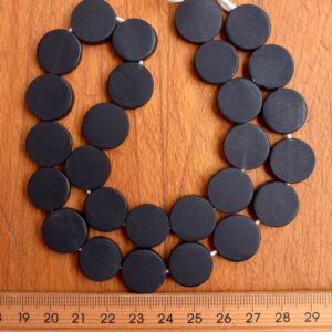 15mm Coin SOLID Black