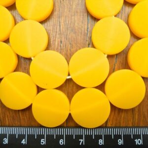 20 mm Coin SOLID yellow