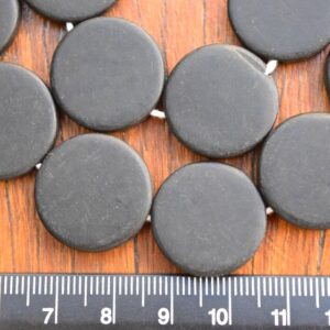 20 mm Coin Solid Black