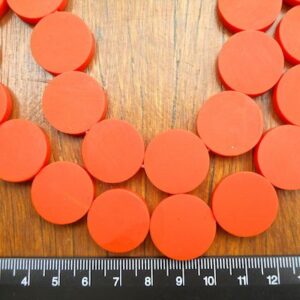 20 mm Coin SOLID orange