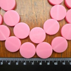 20 mm Coin SOLID pink