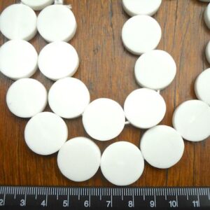 20mm coin SOLID white