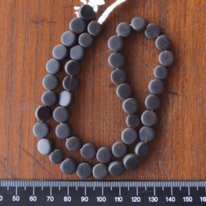 10mm Coin Solid Chocolate Brown