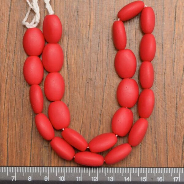 Mini Oval Solid Red