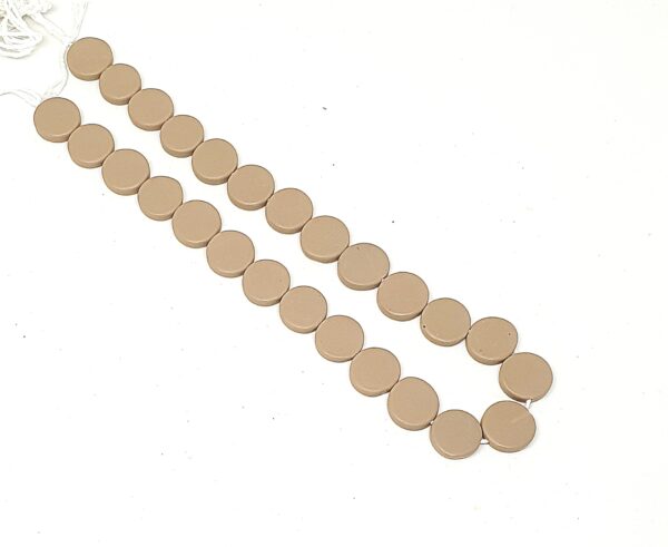 15mm Coins - Solid, brown sugar, 34